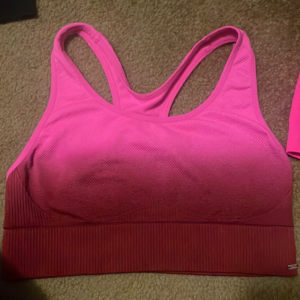 Victorias secret pink seamless sports bra